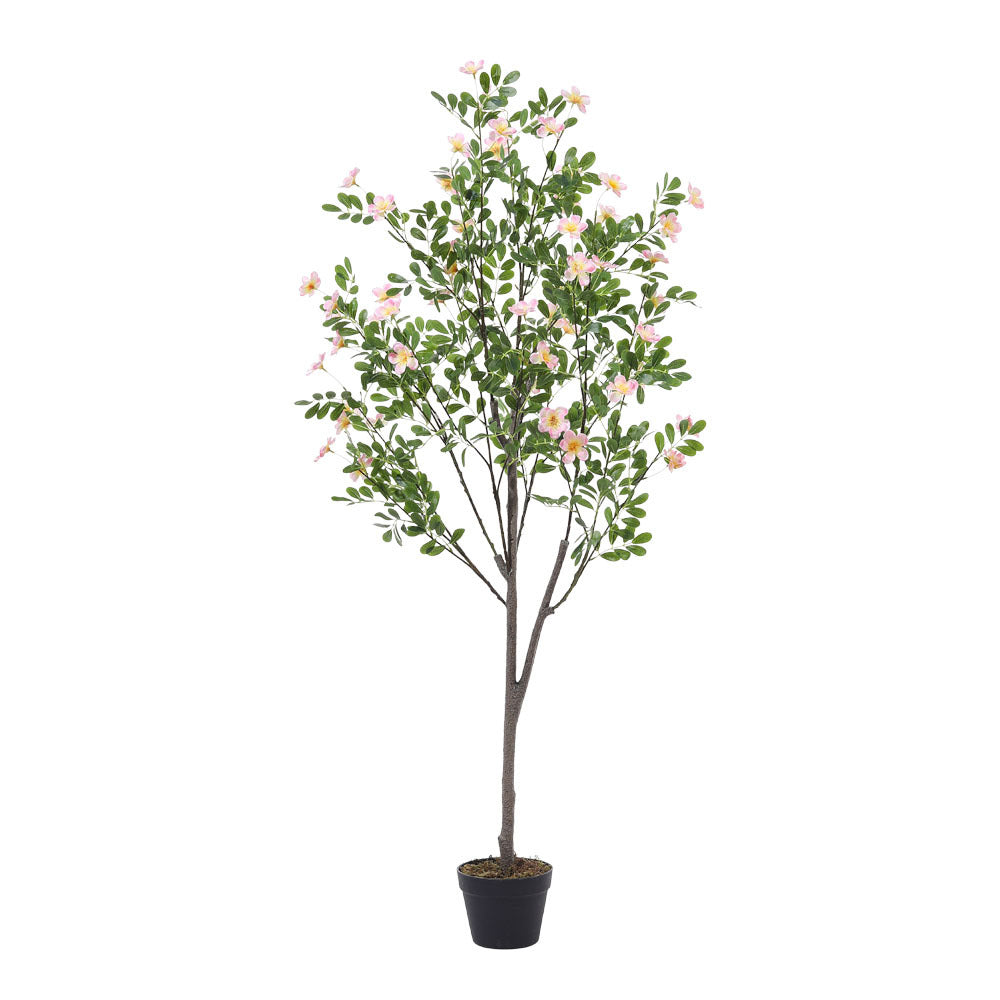 Green 160cm Indoor Outdoor Decor Artificial Frangipani Blossom Tree in Pot