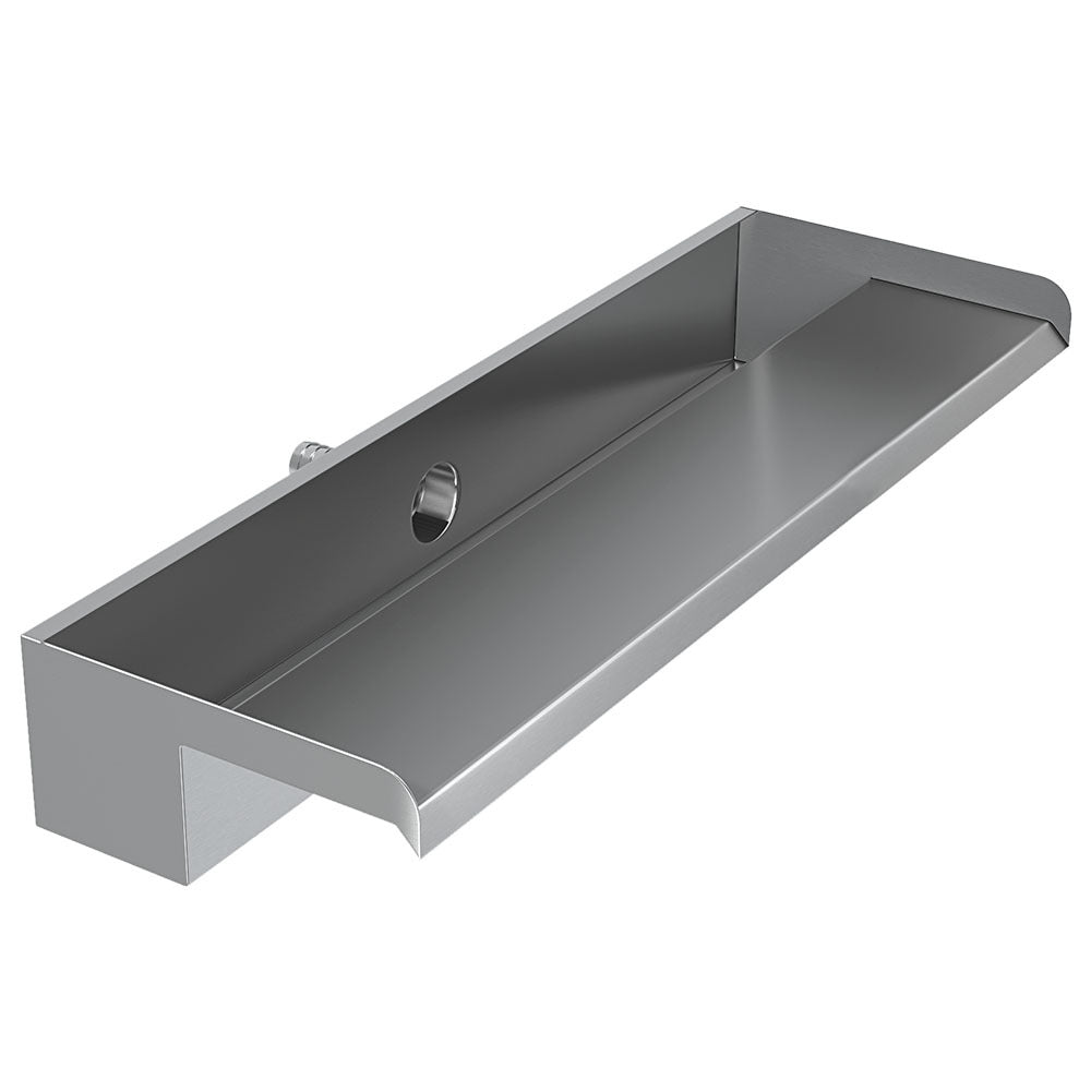 Silver 60cm Stainless Steel Waterfall Pool Fountain
