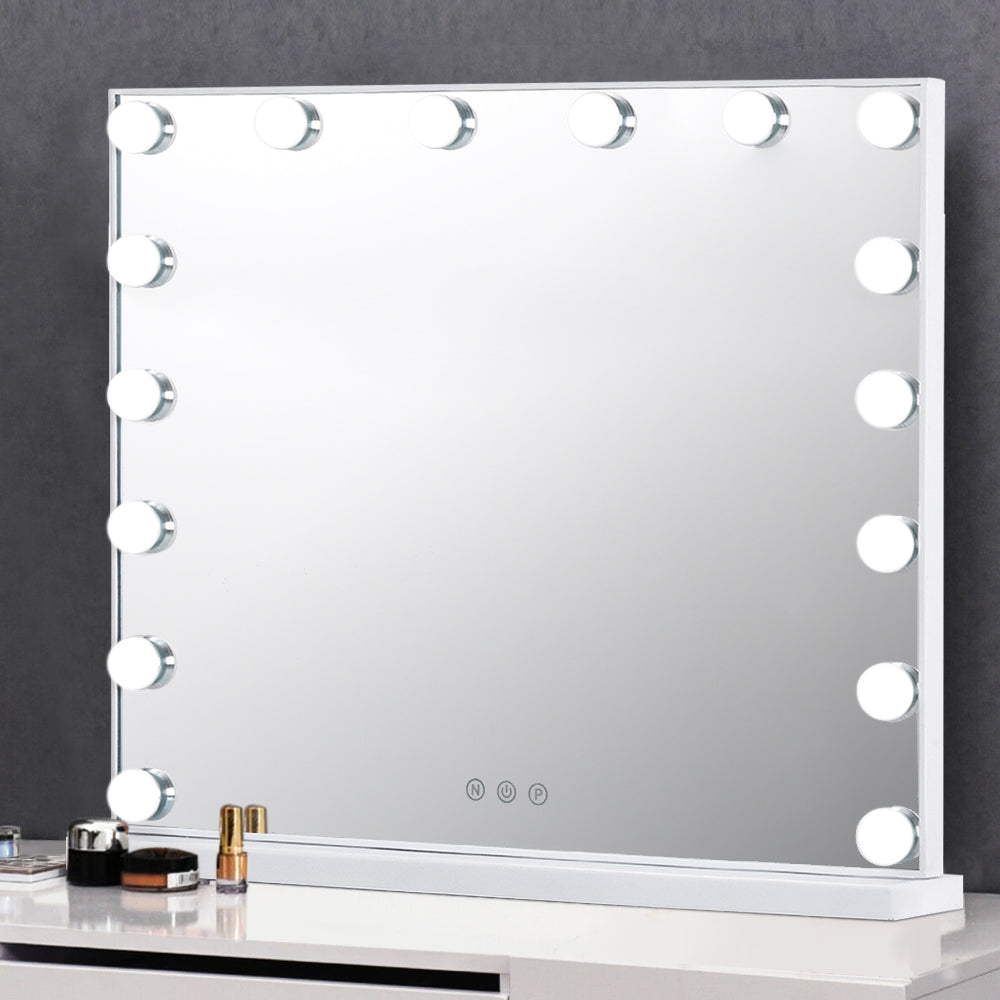 Large Makeup Dressing Table Mirror With LED Dimmable Lights