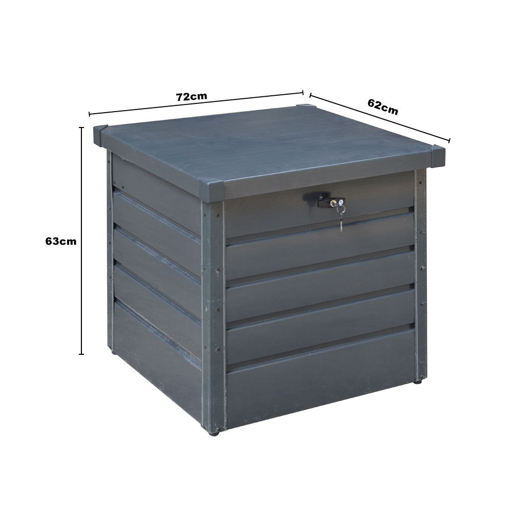 200L Metal Outdoor Garden Lockable Storage Box