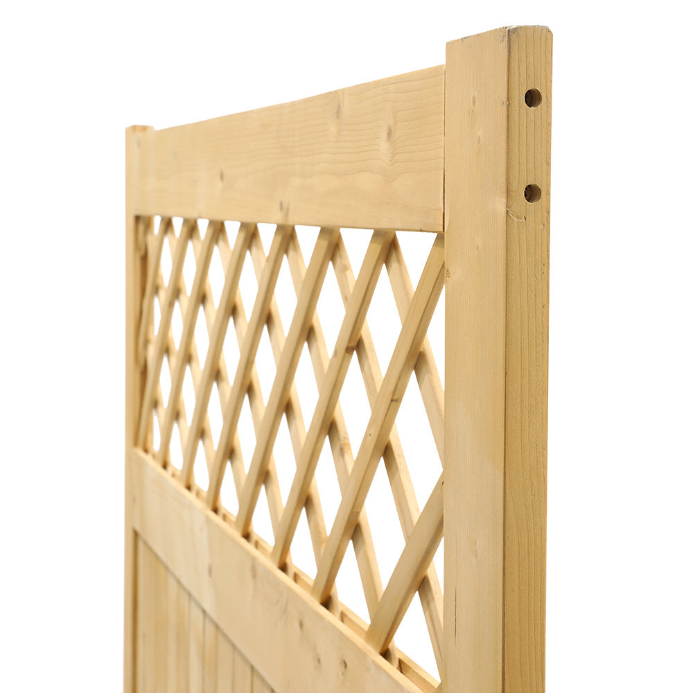 Natural 120cm Rhombus Garden Wood Fence Gate