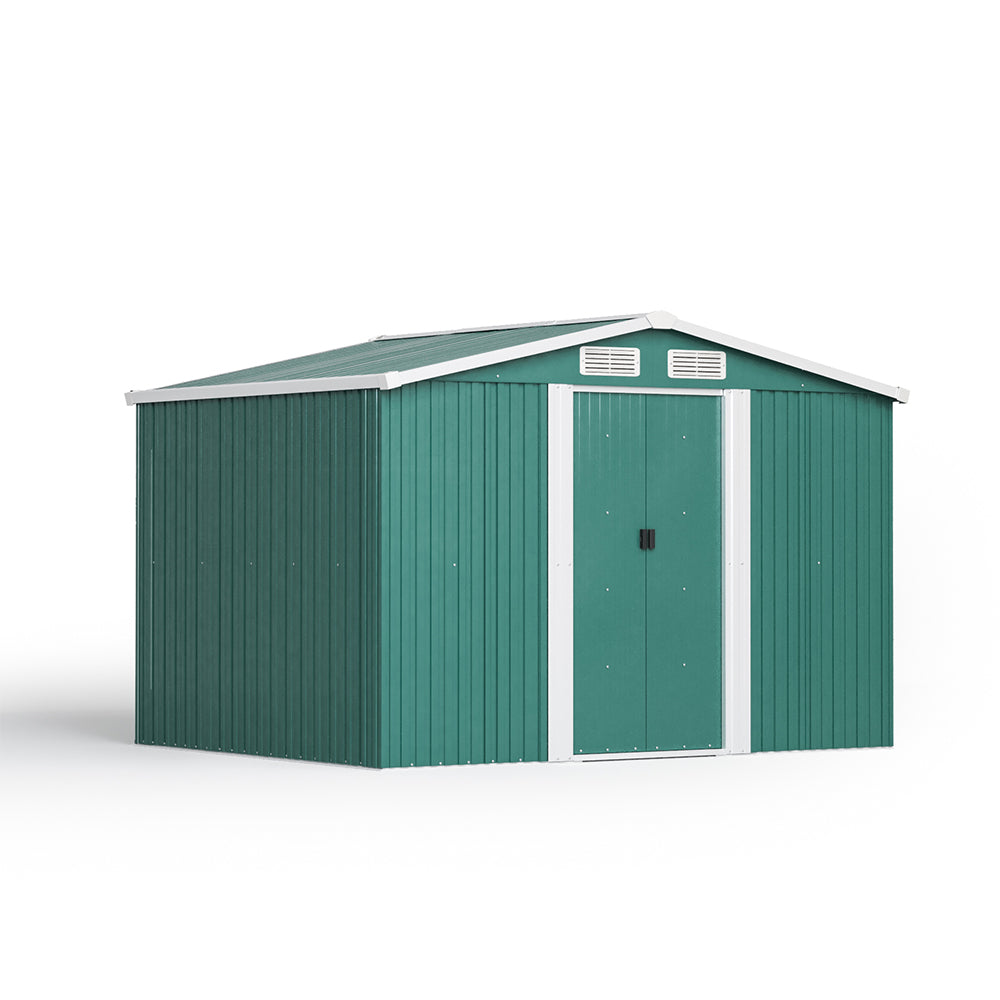 6ft x 8ft Metal Garden Shed Outdoor Tool shed,Green