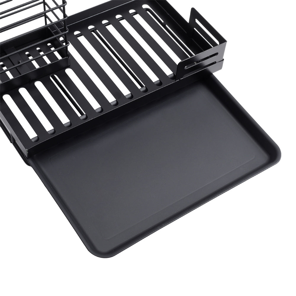Black Steel Kitchen Sink Caddy Organizer