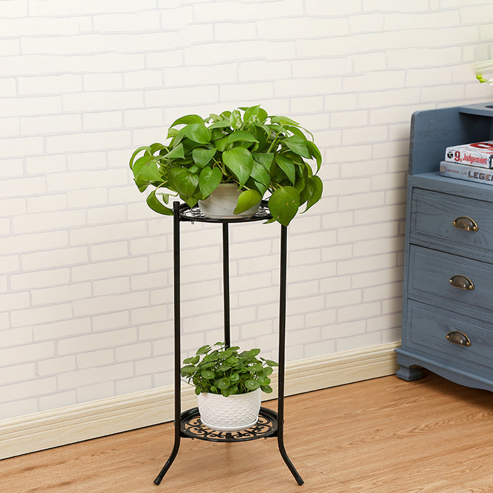2 Tier Metal Plant Stand Flower Pot