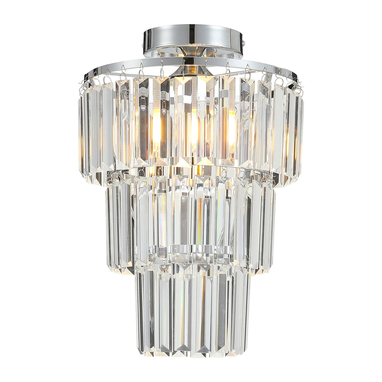 Modern 30x35cm Crystal Mount Ceiling Light