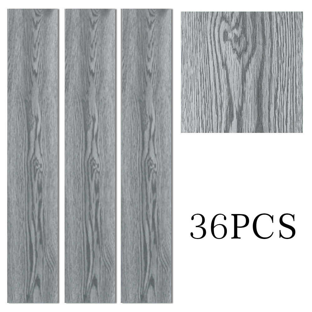 Grey Rustic Style Wood Plank PVC Laminate Flooring, 5 Square