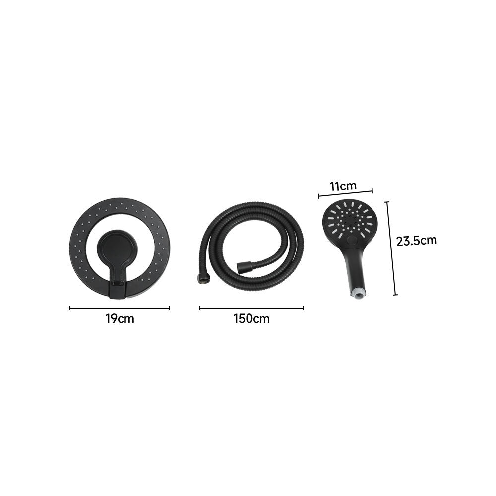 Black Bathroom Shower Faucet Set