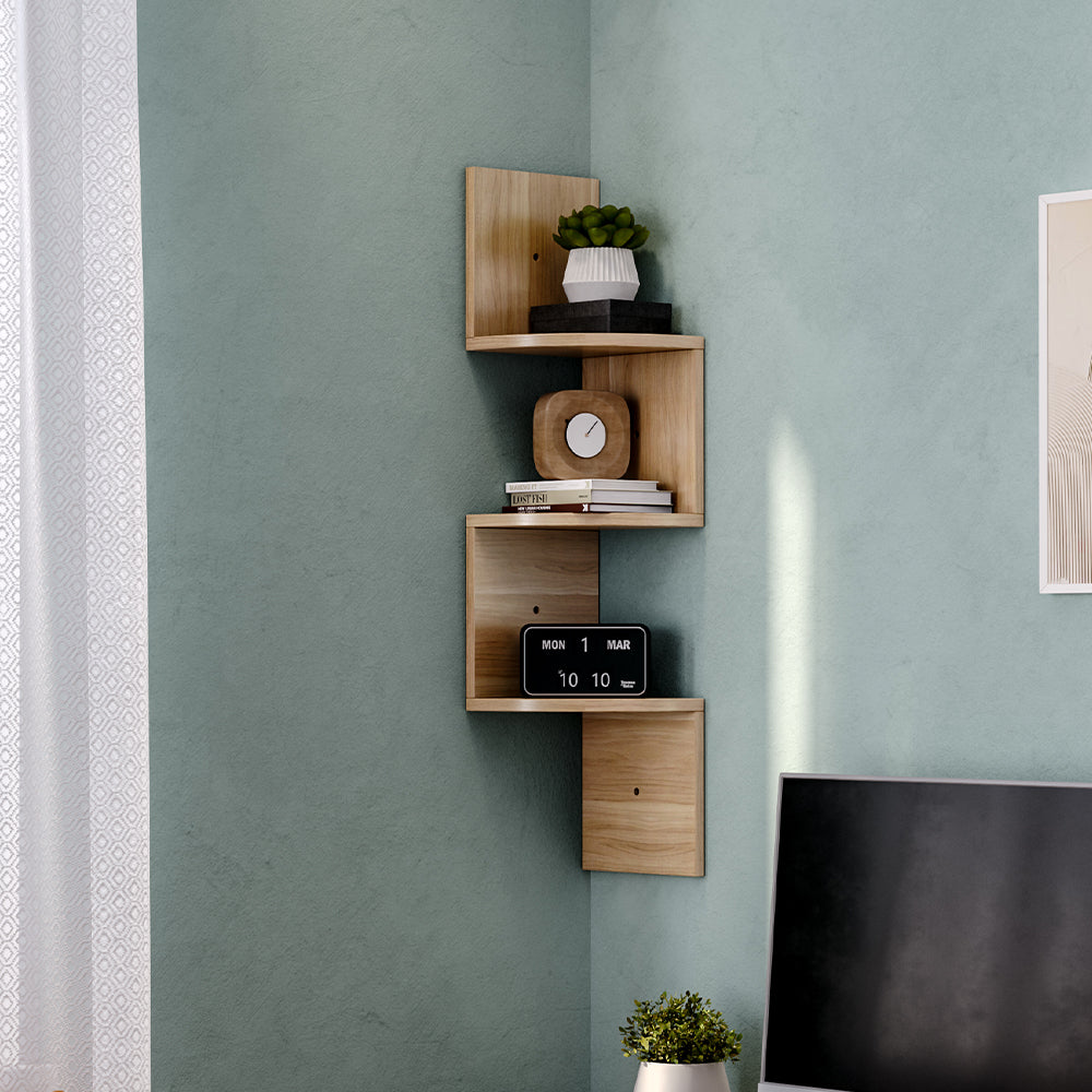 3 Tier Corner Wall Mounted Storage Shelf