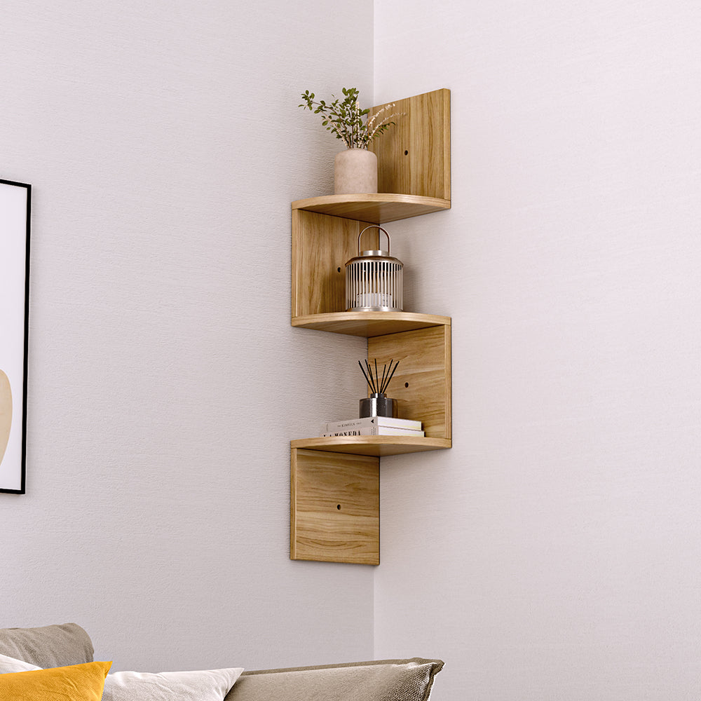 3 Tier Corner Wall Mounted Storage Shelf