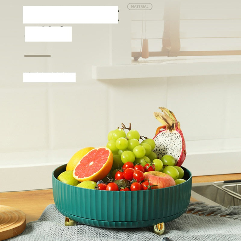 Green Rotating Round Spice Storage Organizer