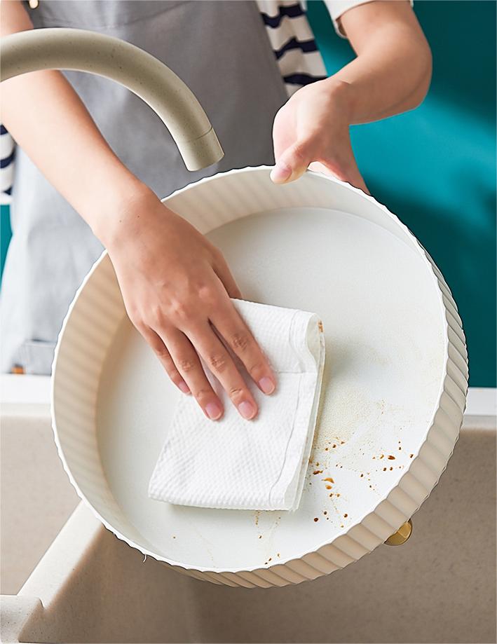 Pearl White Rotating Round Spice Storage Organizer