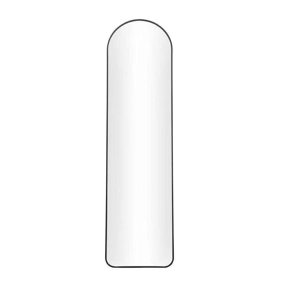 Black 160cm Modern Arched Wall Freestanding Floor Mirror