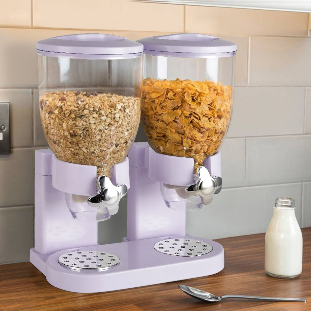 White Modern Food Dispenser Cereal Containers Storage Dispenser