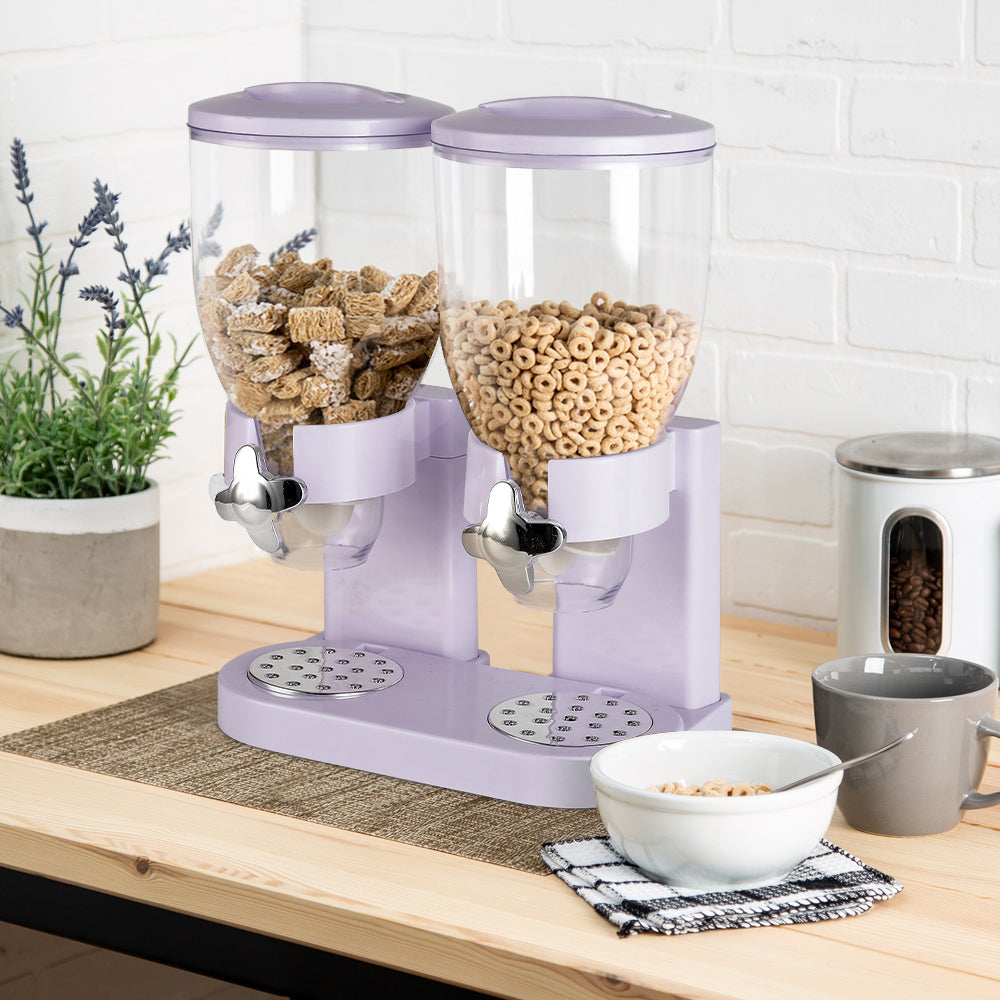 White Modern Food Dispenser Cereal Containers Storage Dispenser