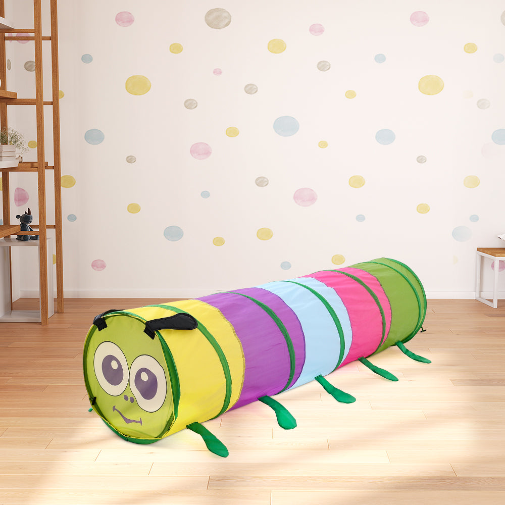 6FT Multicolor Crawl Play Tunnel Pop up Tunnel for Kids