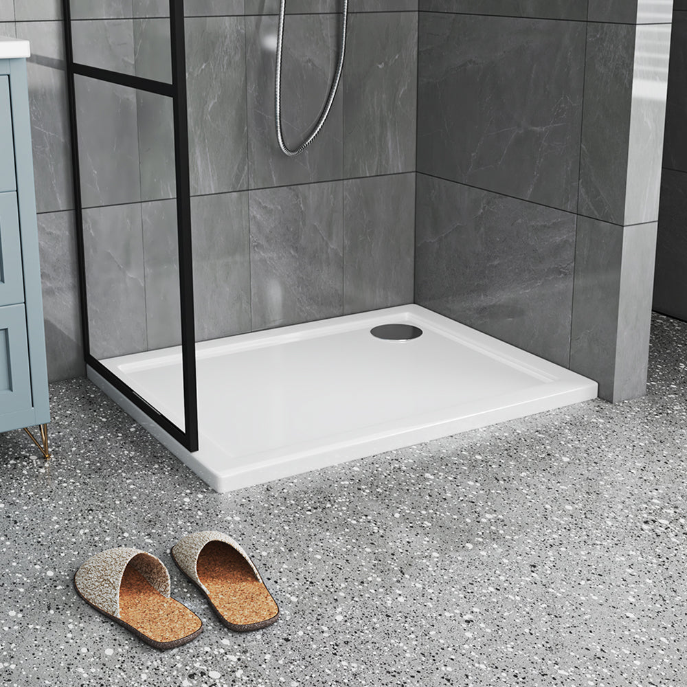 White 900x700mm Rectangular Shower Tray