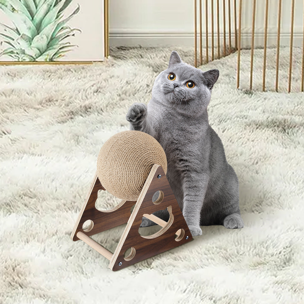 Cat Scratching Ball Natural Sisal Board Scratcher Pet Toy