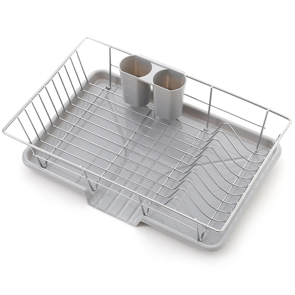 Large Dish Drying Rack with raining Tray Cutlery Holder