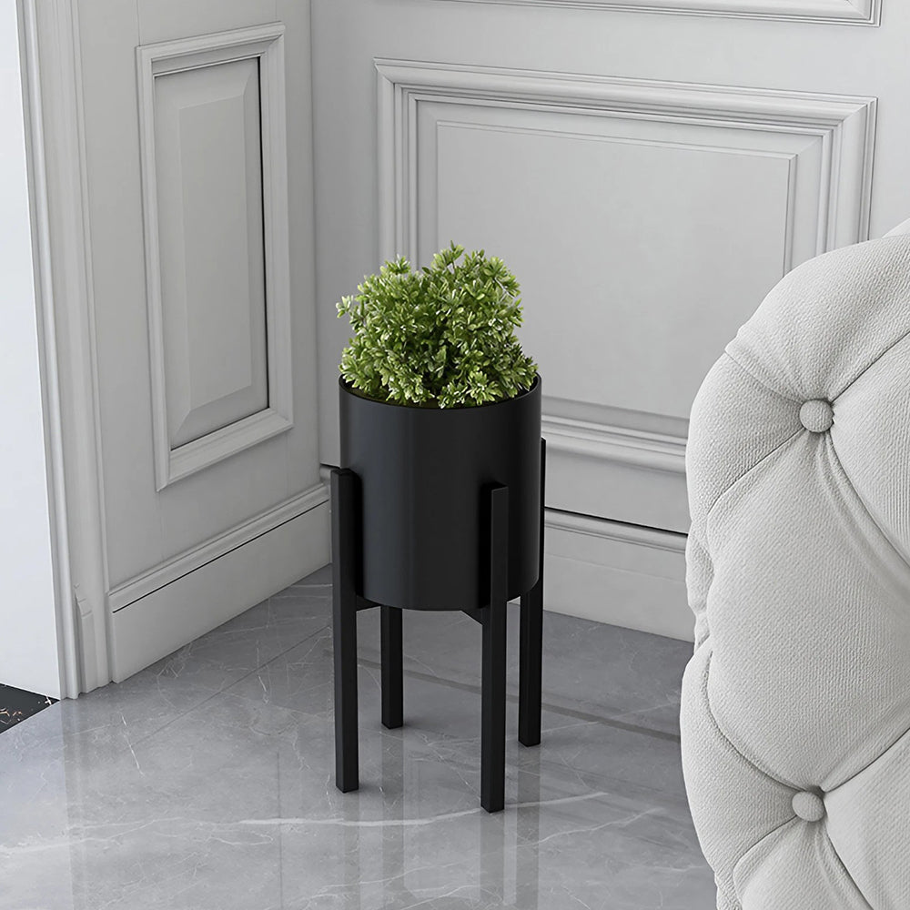 Black Metal Plant Stand Flower Pot Holder