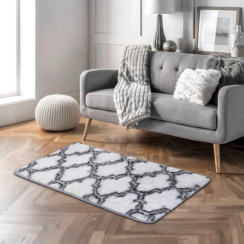 120cm Modern Geometric Indoor Shag Area Rug