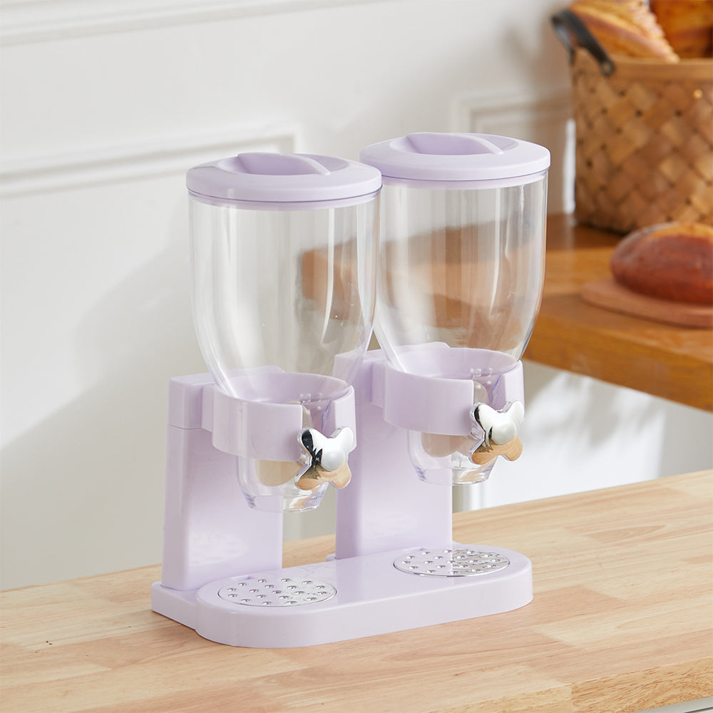 White Modern Food Dispenser Cereal Containers Storage Dispenser