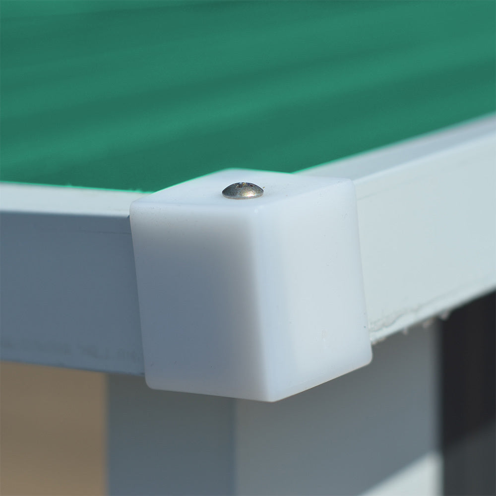 Green Zinc Steel Firewood Log Storage Shed