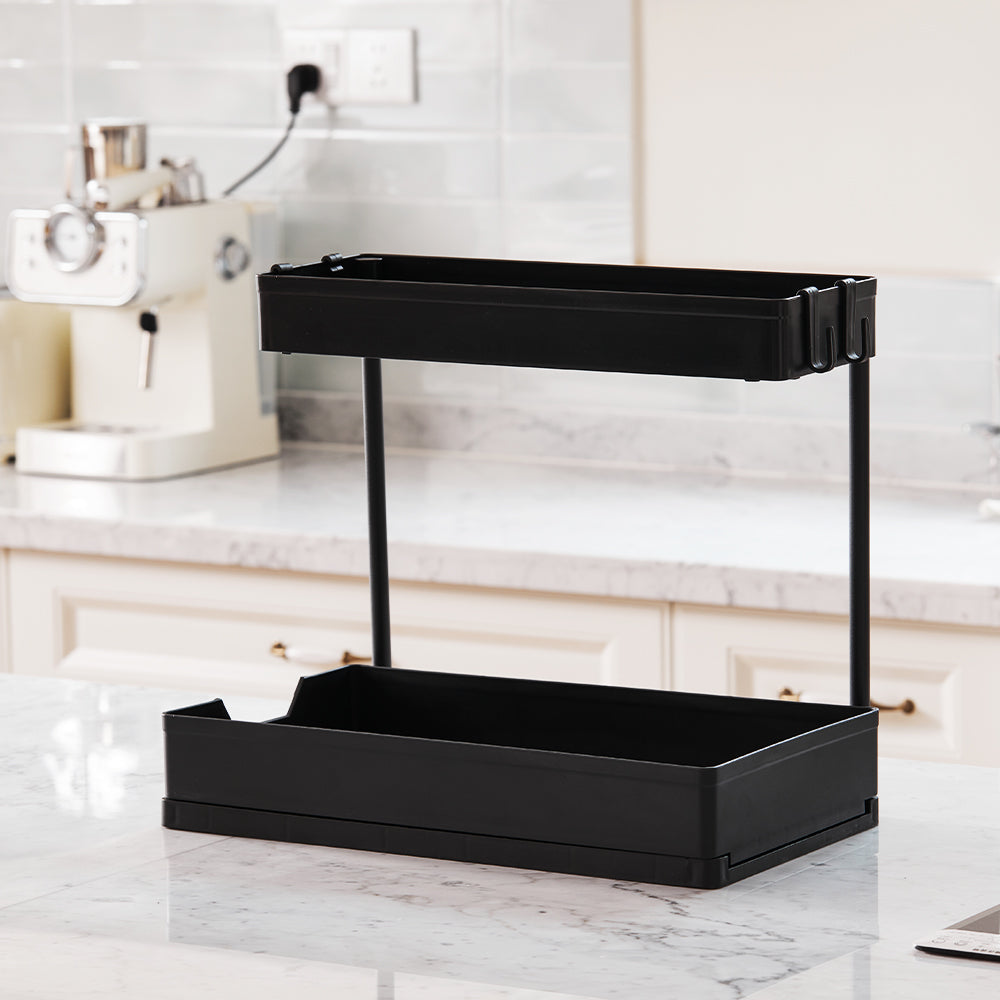 Multifunctional Plastic Pull Out Kitchen Storage Rack