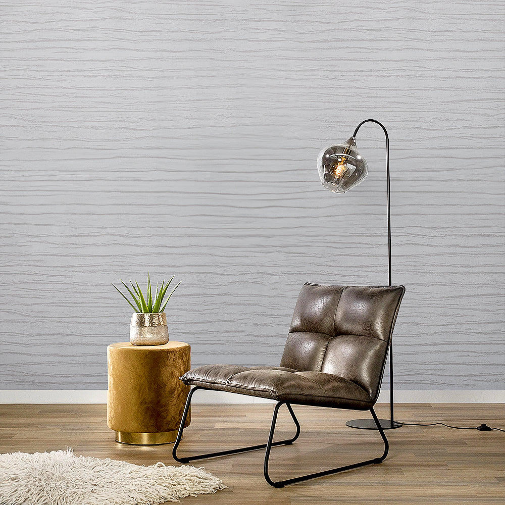 Off White 3D Wood Grain Non Woven Wallpaper
