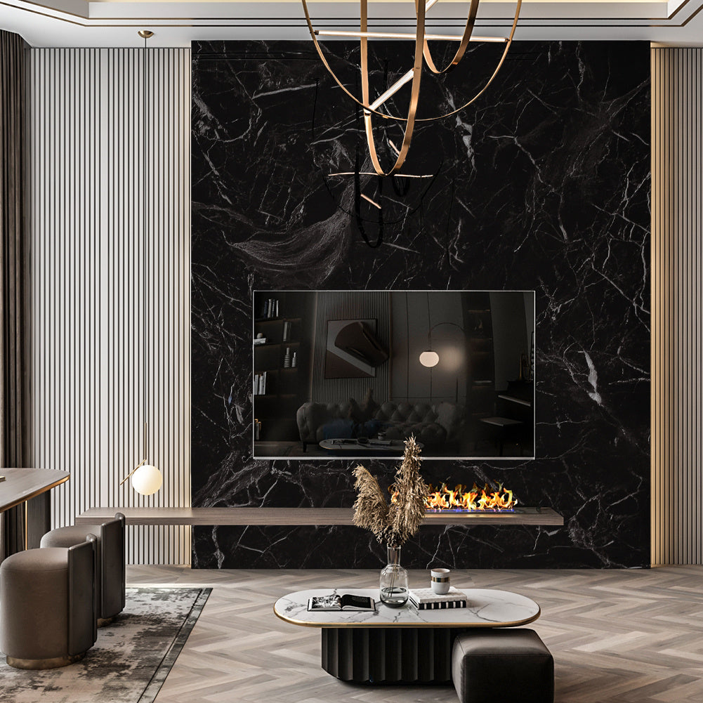 300cm L x 60cm W Gold Glitter Peal-and-Stick Sandstone Vinyl Wallpaper Roll