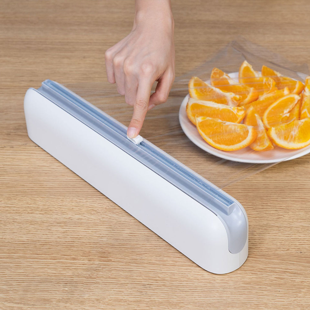Kitchen Plastic Wrap Dispenser with Cutter