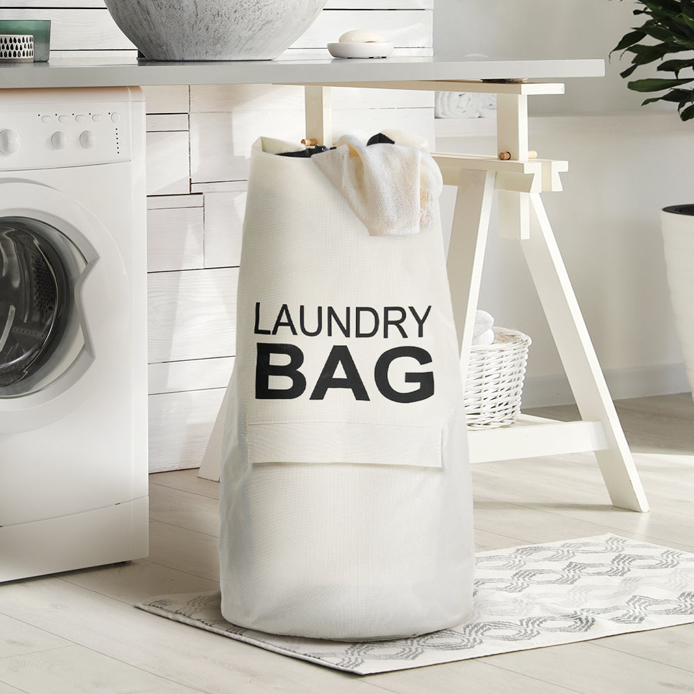 71L Waterproof Adjustable Straps Laundry Backpack with Drawstring Foldable Design