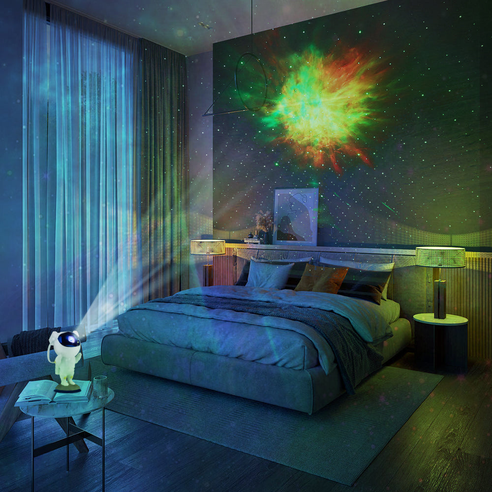 Astronaut Galaxy Projector Tabletop Decor,White