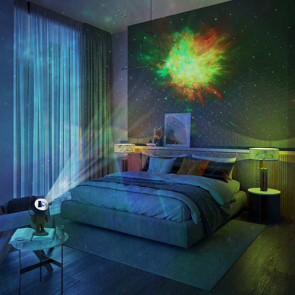 Astronaut Galaxy Projector Tabletop Decor,Black