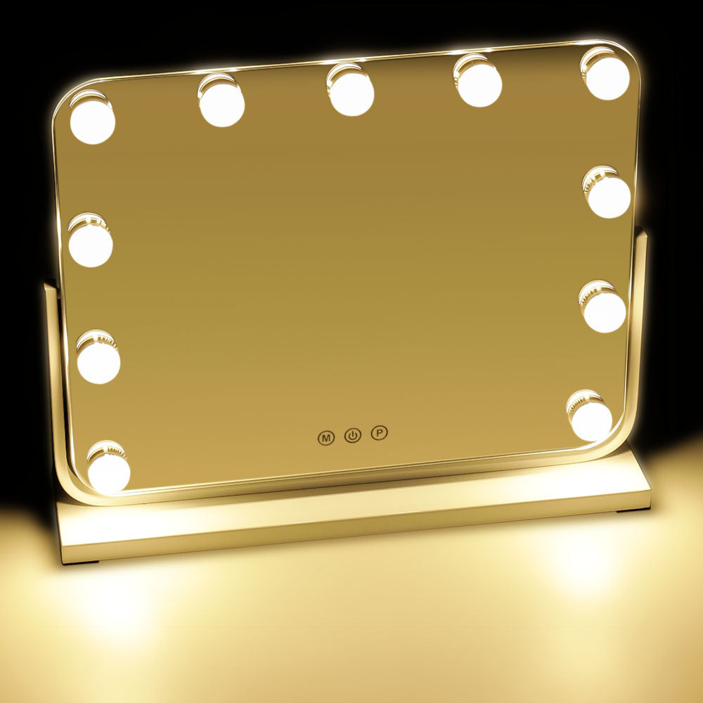 White Hollywood Vanity Mirror with 11 Dimmable Lights