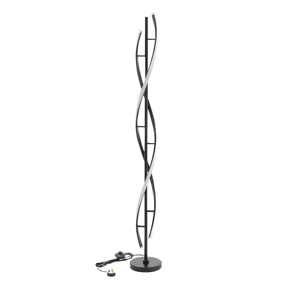Black 60W Modern LED Floor Lamp for Living Room