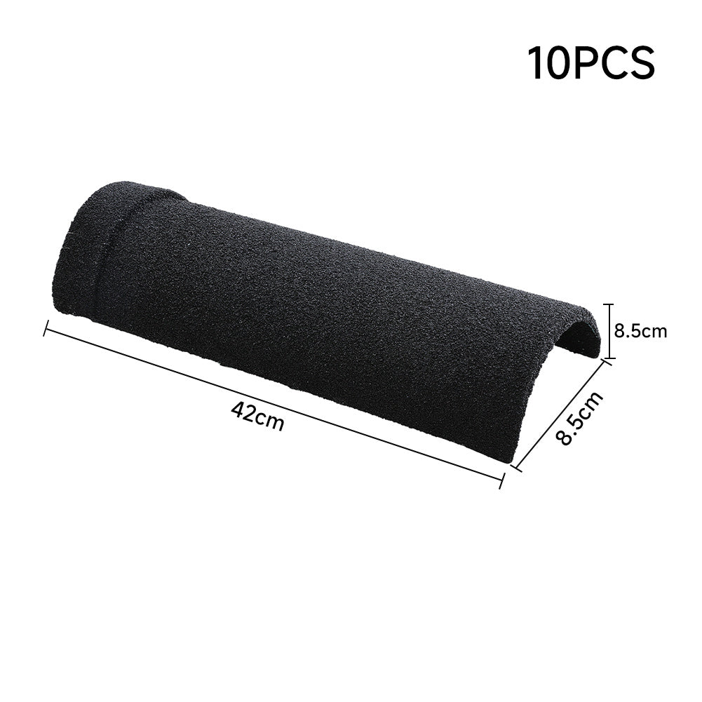 Black Half Round Ridge Tile Stone Coated Metal Roofing 10pcs