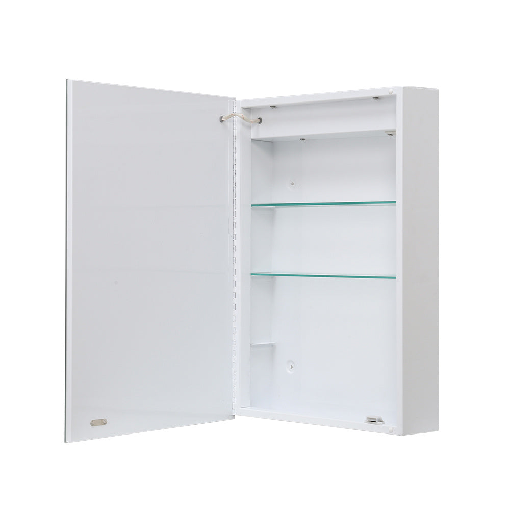 Rectangular Wall Mount Mirror Cabinet with LED Light