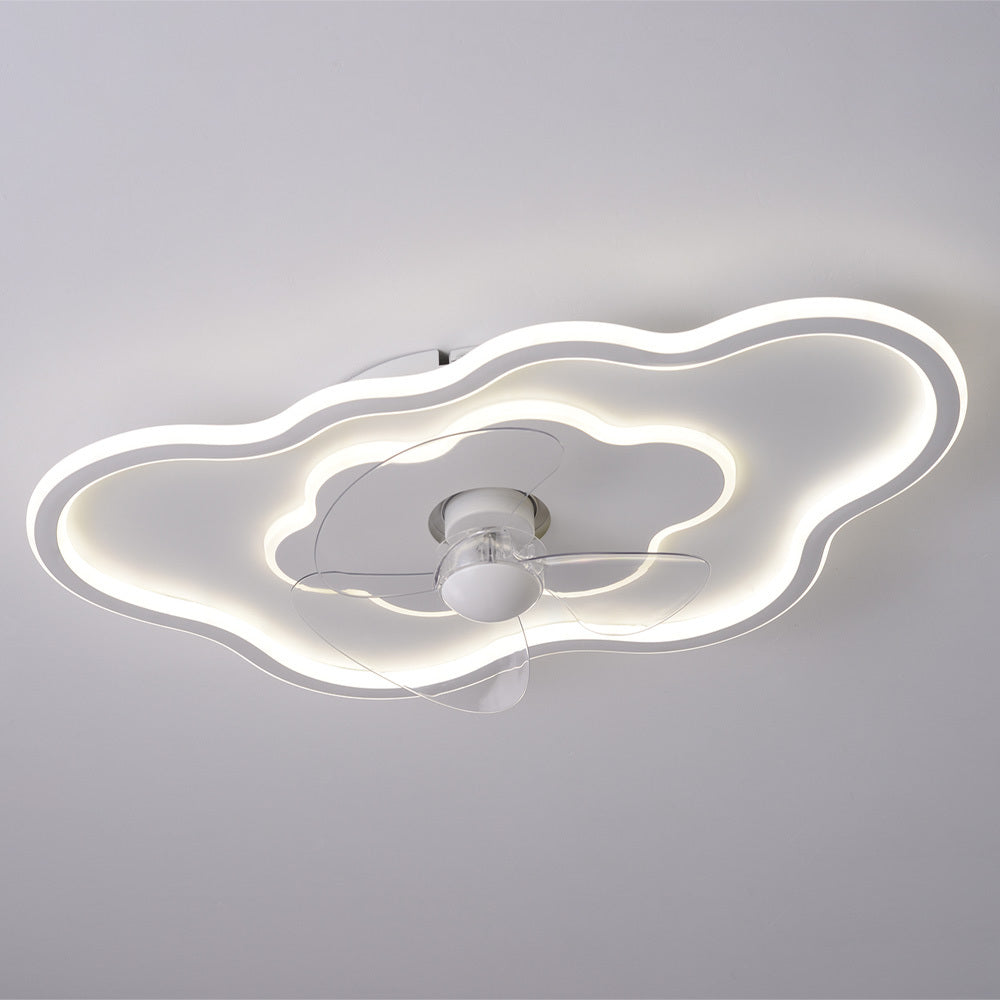 Cloud Shaped Ceiling Mount LED Fan Light