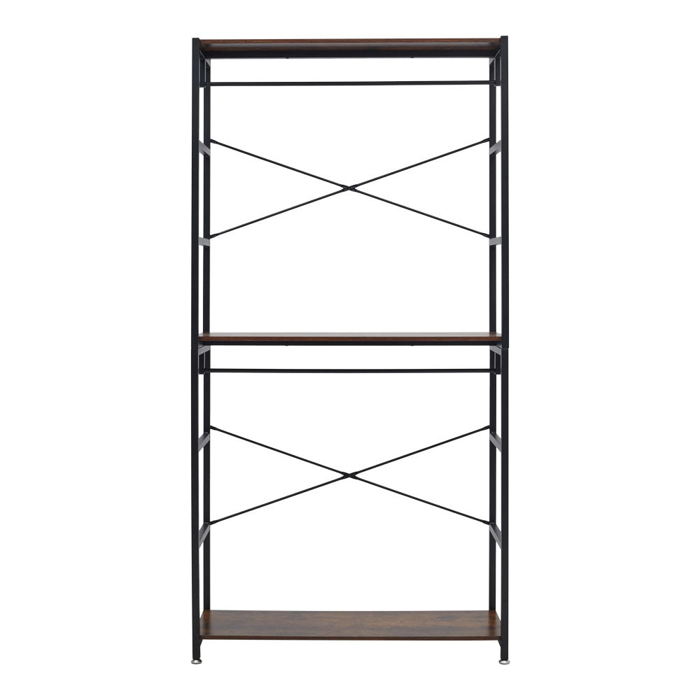 2 Tier Clothing Rack with Storage Shelves