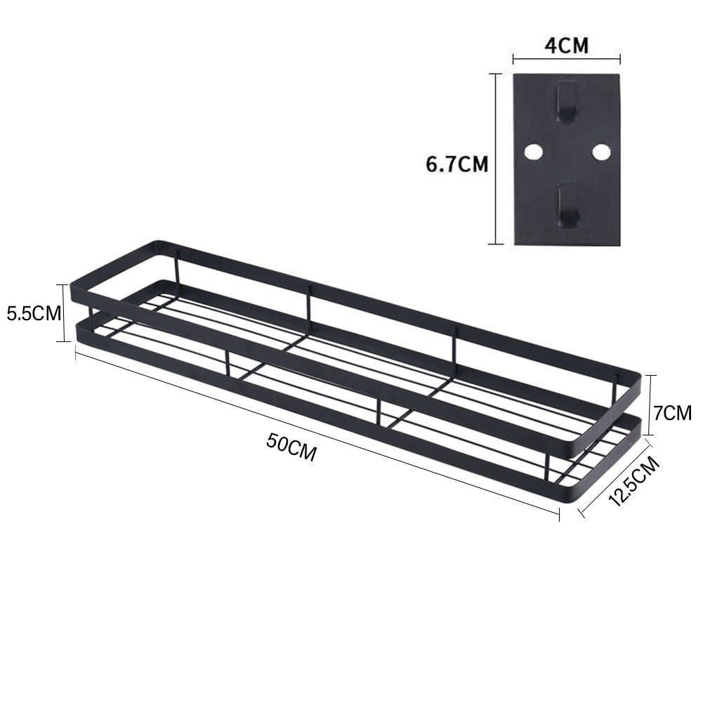 50CM Wall Mounted Metal Herb Spice Jar Holder