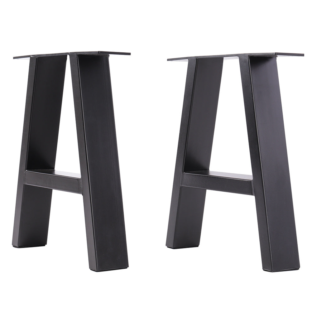 Set of 2 Metal Table or Bench Legs Frames A-Frame Steel Base Stands 35x40CM
