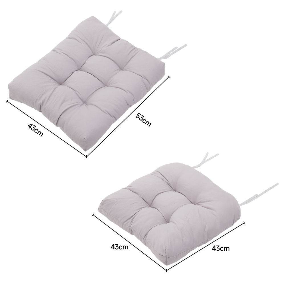 43cm W x 43cm D 2 Pcs Outdoor Lounge Chair Cushion Set