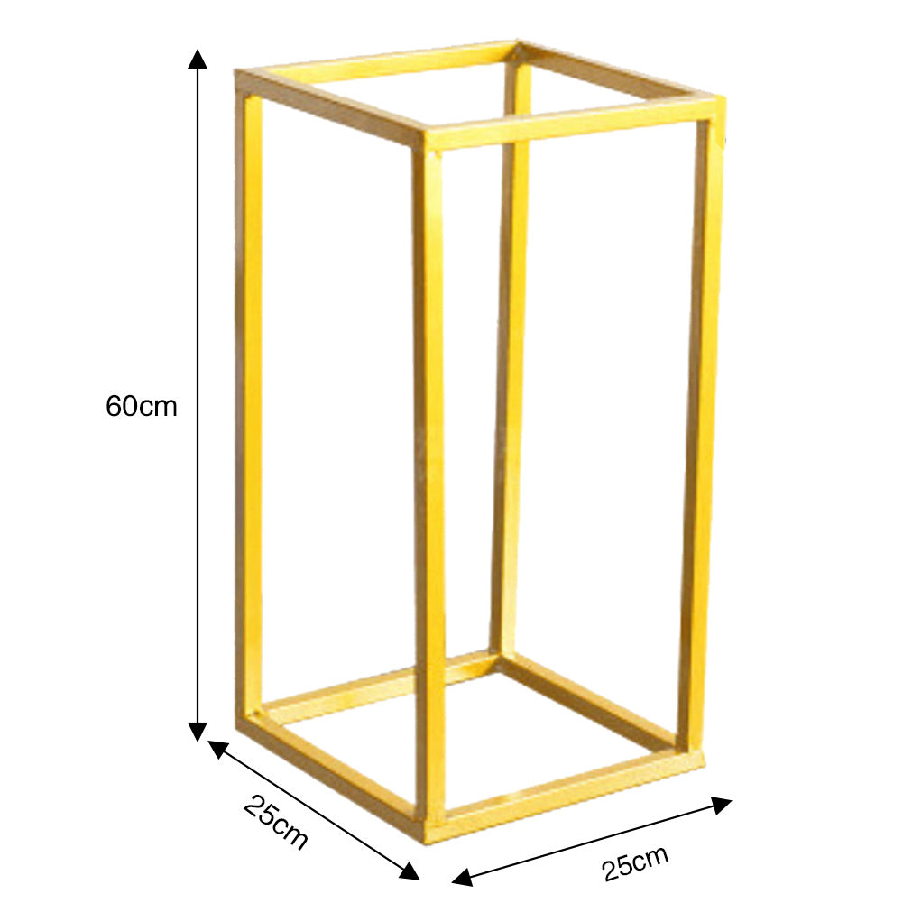 60cm Metal Rectangular Flower Stand Pedestal