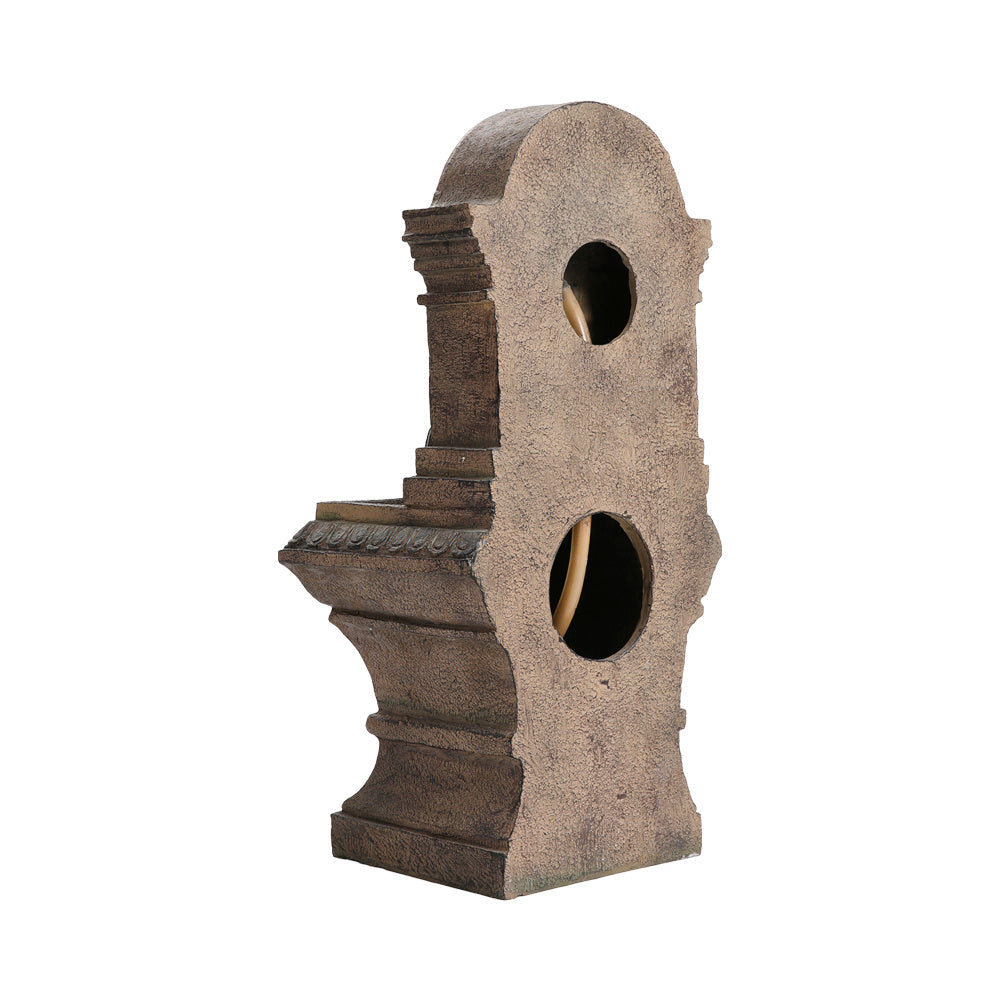 Outdoor Solar Powered Lion Water Fountain Decor