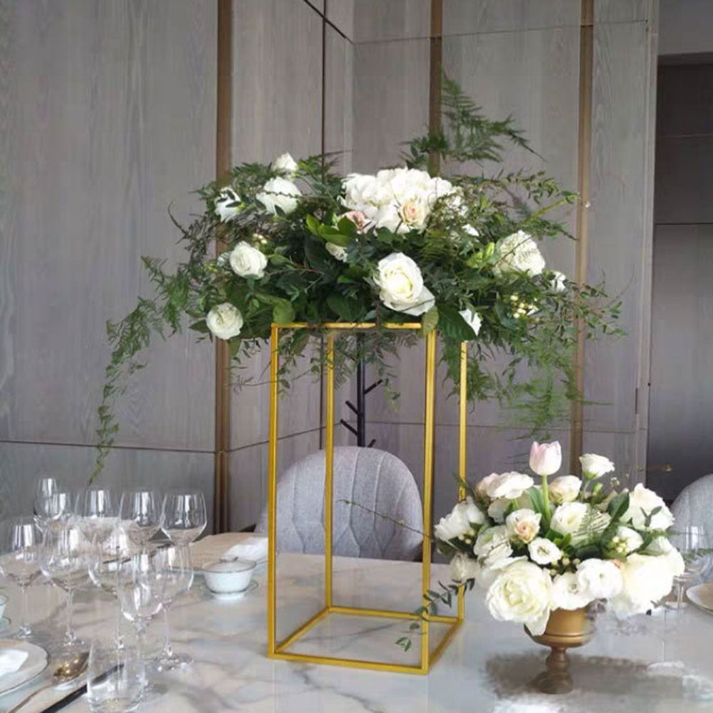 100cm Metal Rectangular Flower Stand Pedestal