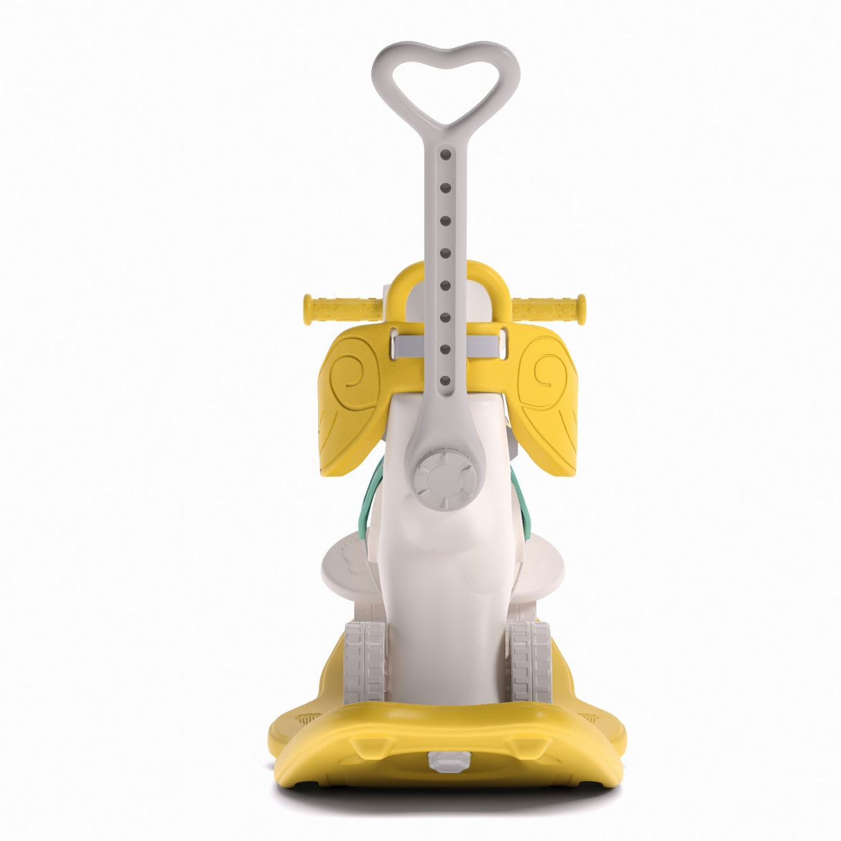 Yellow Kids Plastic Rocking Horse