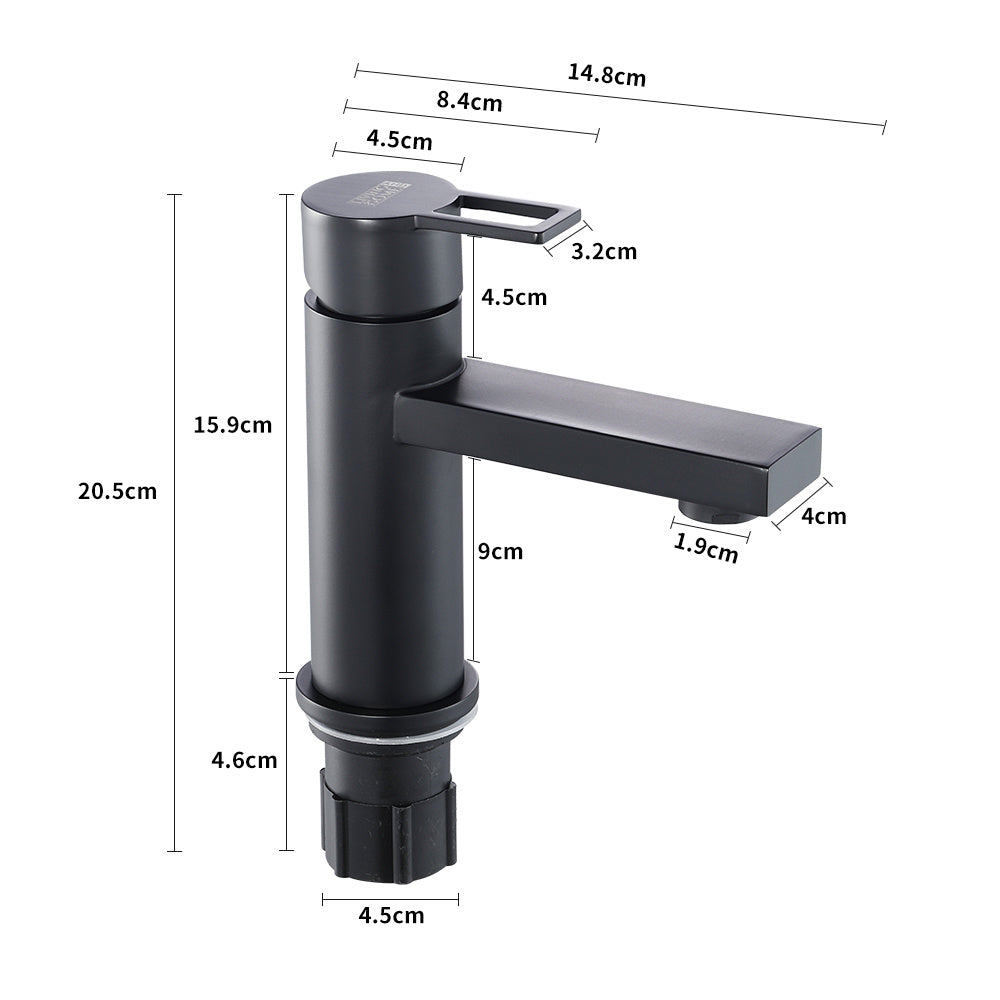 Matte Black Bathroom Tap Basin Mixer