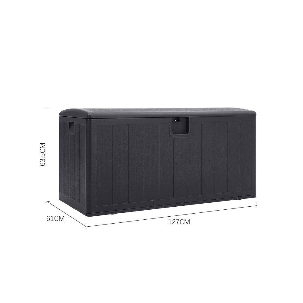 Brown 105 Gallon Outdoor Deck Box