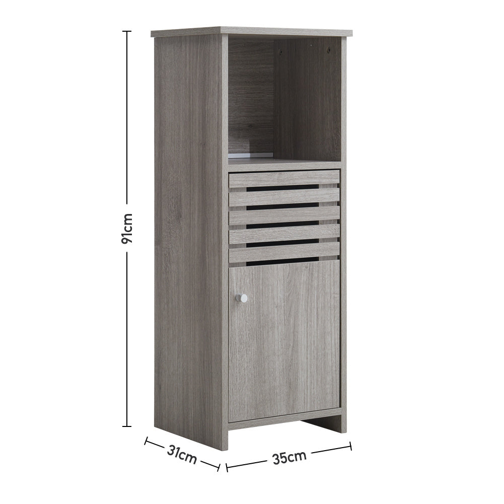 Modern Wooden Freestanding Single Door Bathroom Cabinet