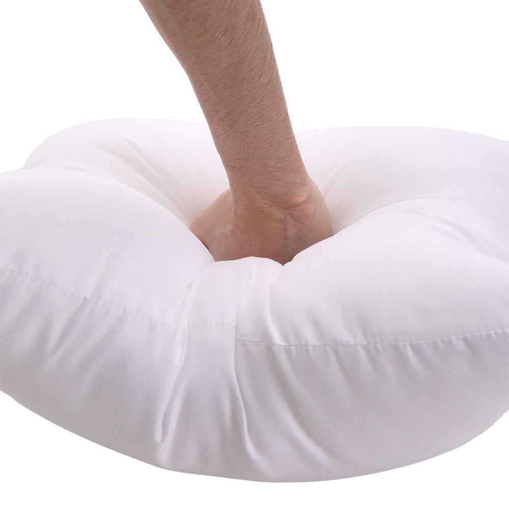 Milk White 50cm Plush Throw Pillow with Pillow Insert